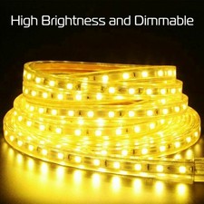 110V 5050 LED Strip Light 60leds/m Outdoor Rope w/ US Plug for lighting Project