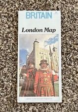 Carte ancienne Grande-Bretagne Londres. 1978