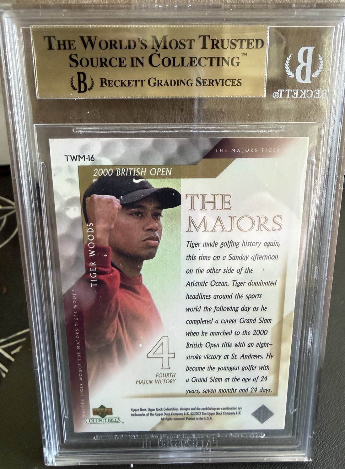2002 Upper Deck Collectibles Tiger Woods: The Majors - Tiger Woods #TWM-16 view 2