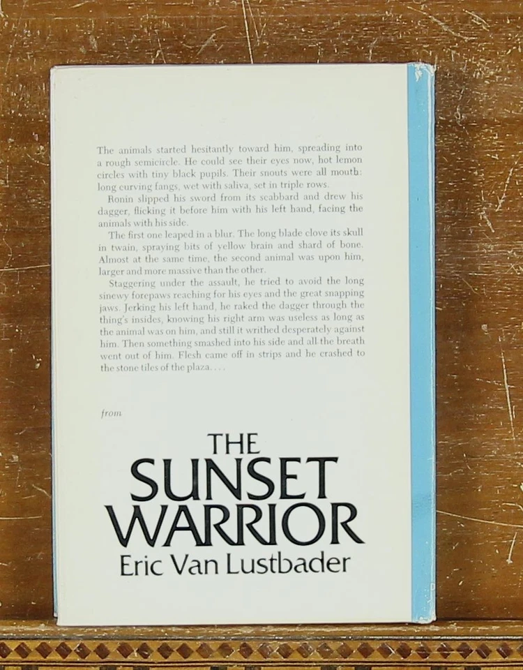 Eric van Lustbader: The Sunset Warrior (First Edition) Hardcover Dust Jacket - Image 3 of 4