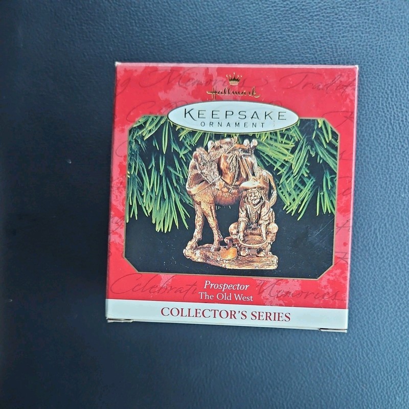 Hallmark Keepsake Ornament 1999 Prospector Old West Western Gold Christmas