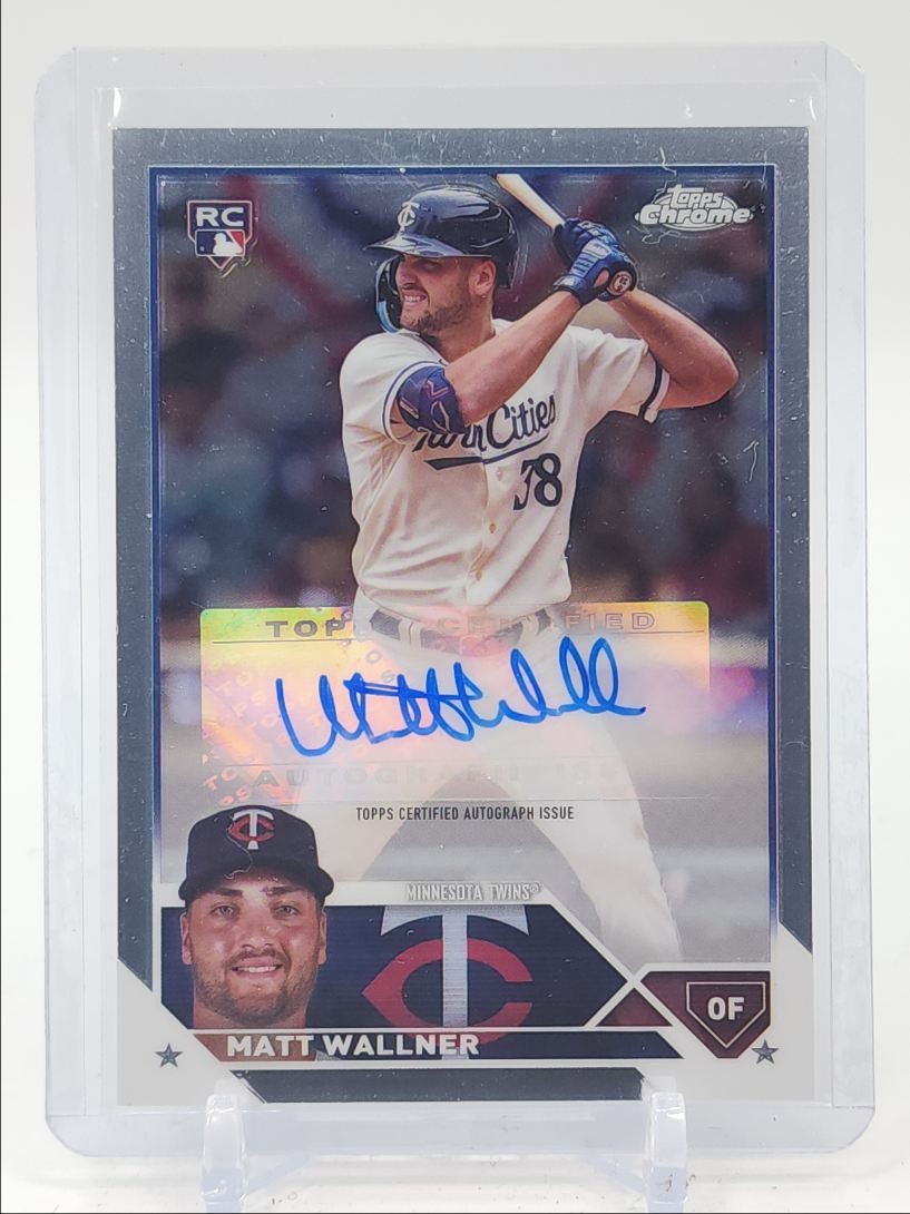 MATT WALLNER 2023 TOPPS CHROME ROOKIE AUTOGRAPH BASEBALL RC AUTO Q3152