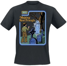 Steven Rhodes T-Shirt Herren Making New Friends schwarz XL