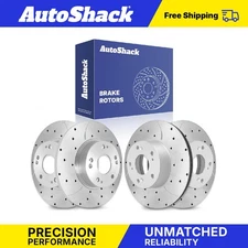 Front Rear Drilled Slotted Brake Rotors for 2006-2011 Honda Civic 1.8L
