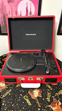 Crosley CR8005D-RE Cruiser Bluetooth Turntable Red 3-Speed RCA/Headphone