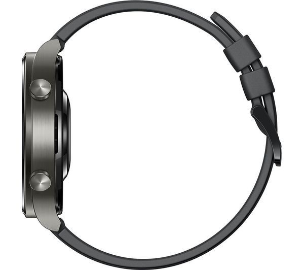 Huawei Watch GT 2 Pro 46.7mm Black Titanium Case with Black Silicone Strap - C