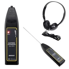 allsun Auto ultrasonic Car Noise Finder Diagnostic Listening Device Black 
