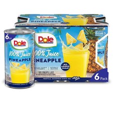 Dole All Natural 100 Pineapple Juice Can 6 Fl Oz 6 Count-free Shipping Dole All Natural 100 Pineapple Juice Can 6 Fl Oz 6 Count-free Shipping