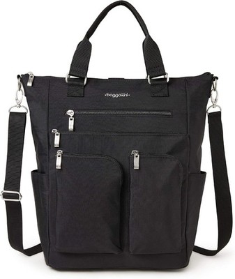 Baggallini All Set 3-in-1 Tote Backpack - RFID Secure, Convertible, Lightweight 
