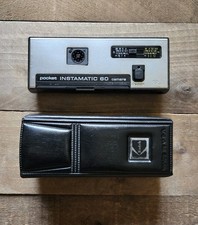 Vintage Kodak Pocket Instamatic 60 Camera w/ Beltloop Case UNTESTED