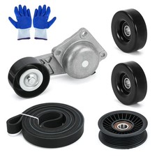 38274 Serpentine Belt Drive Kit Tensioner  Idler Pulley Fits for Ford Expedi...
