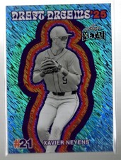2026 Leaf Metal #DB-29 Xavier Neyens Draft Dreams '25 Base Shimmer Platinum #/8