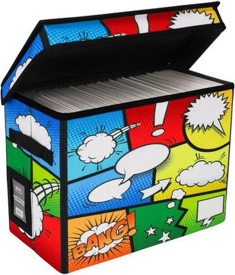 Comic Foldaway | Collapsible Comic Book Storage Tote for 125-150 Comic Books | F