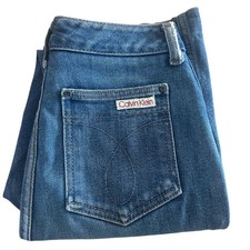 Vintage 90s Calvin Klein High Rise Straight Leg Jeans USA Made Iconic Denim