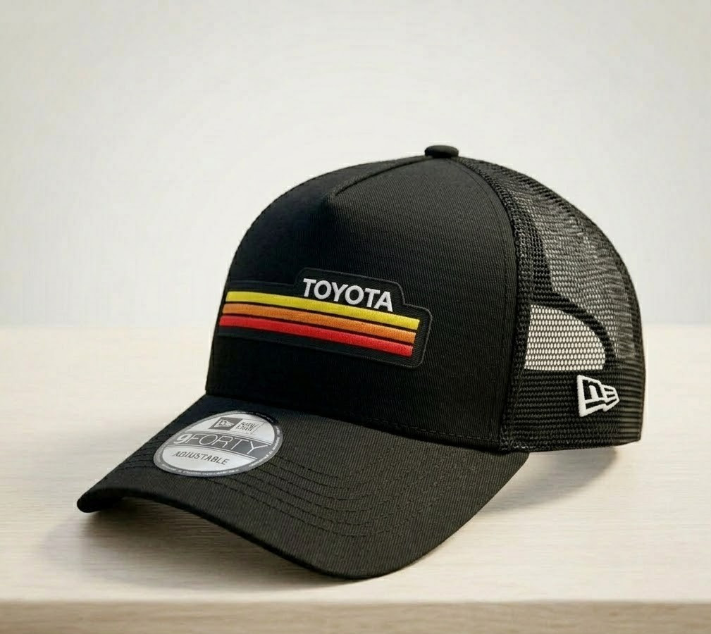 Toyota Heritage Embroidered Trucker Hat 9FORTY Style Mesh Back Cap One Size
