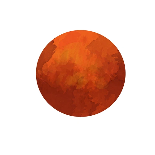 Planet Solar System Mars Self Adhesive Sticker