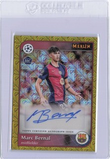 Topps UCC Merlin Chrome 2025 Auto Marc Bernal /50 FC Barcelona Rookie