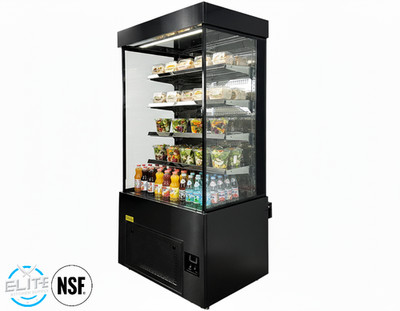 New 27'' W Refrigerated Open Air Cooler Display Case Grab & Go Merchandiser NSF