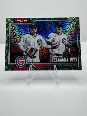2026 Topps Series 1 Baseball BFFS Chicago PCA Cubs Green Spring Training /99