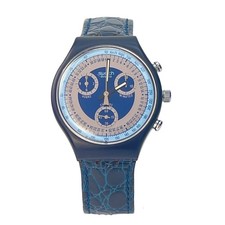 Swatch Chrono SCN102 Silver Star 1991 mit Box Sehr gut Getestet Funktionsfähig
