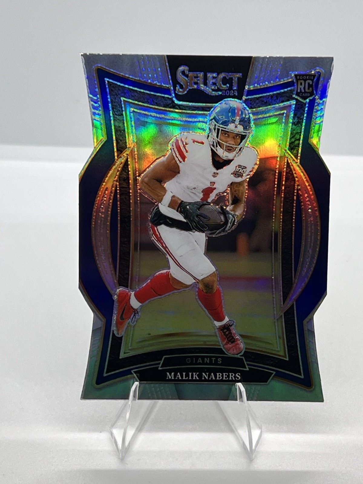 2024 Select Football - Malik Nabers Silver Prizm Concourse Die Cut #29 RC