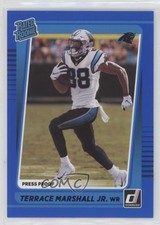 2021 Panini Donruss Rated Rookie Press Proof Blue Terrace Marshall Jr #266 0d07