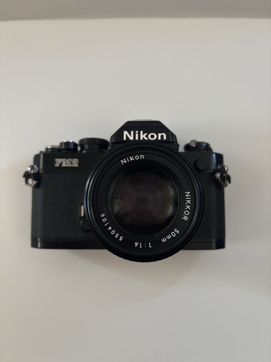 🖤 Nikon FM2 35mm Film Camera w/ Nikkor 50mm f/1.4 Lens – Vintage