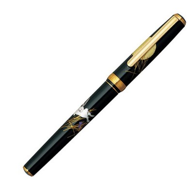 Platinum Fountain Pen Maki e Fountain Pen Biko Collection Kanazawa Leaf Moon and