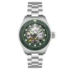 Spinnaker Piccard Skeleton Automatic Mist Green Men's Watch - Brand New