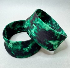 Emerald Green Tie-Dye Bicep Bands – Size Small – Stretch Spandex Arm Bands
