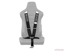 Braum 5 Point 3" Strap SFI Approved Racing Harness Set Black Universal BRH-BKS5