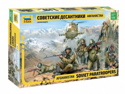ZVEZDA 3619 1/35 Soviet Paratroops Afghanistan 1980-1988 Model Kit (6 Figures)