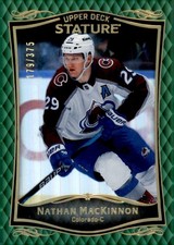 Nathan MacKinnon 2023-24 Upper Deck Stature Green #/375