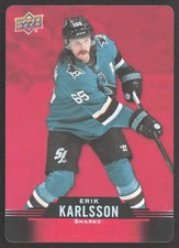 Erik Karlsson 2020-21 Upper Deck Tim Hortons Red Die Cut #DC-33 San Jose Sharks