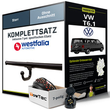 Für VW T6.1 California Camper Anhängerkupplung starr +eSatz 7pol 10.19- AHK