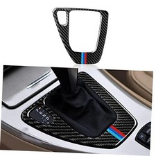 Car Gear Shift Panel Sticker Decal Carbon Fiber Trim Cover fits Gear Shift, M