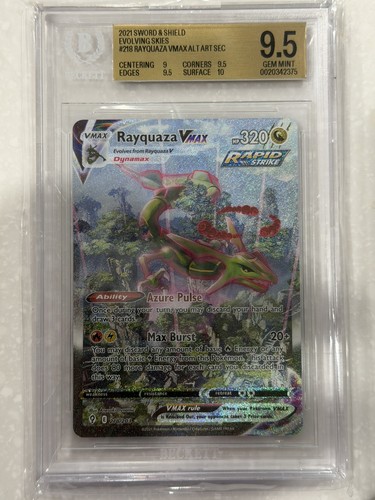 Rayquaza VMAX graded BGS 9.5 for sale on eBay
