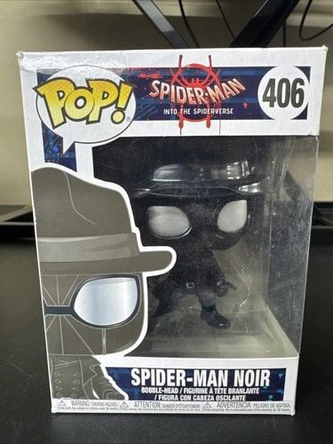Spider-Man Noir #406 Into The Spiderverse Funko Pop! Marvel with Protector