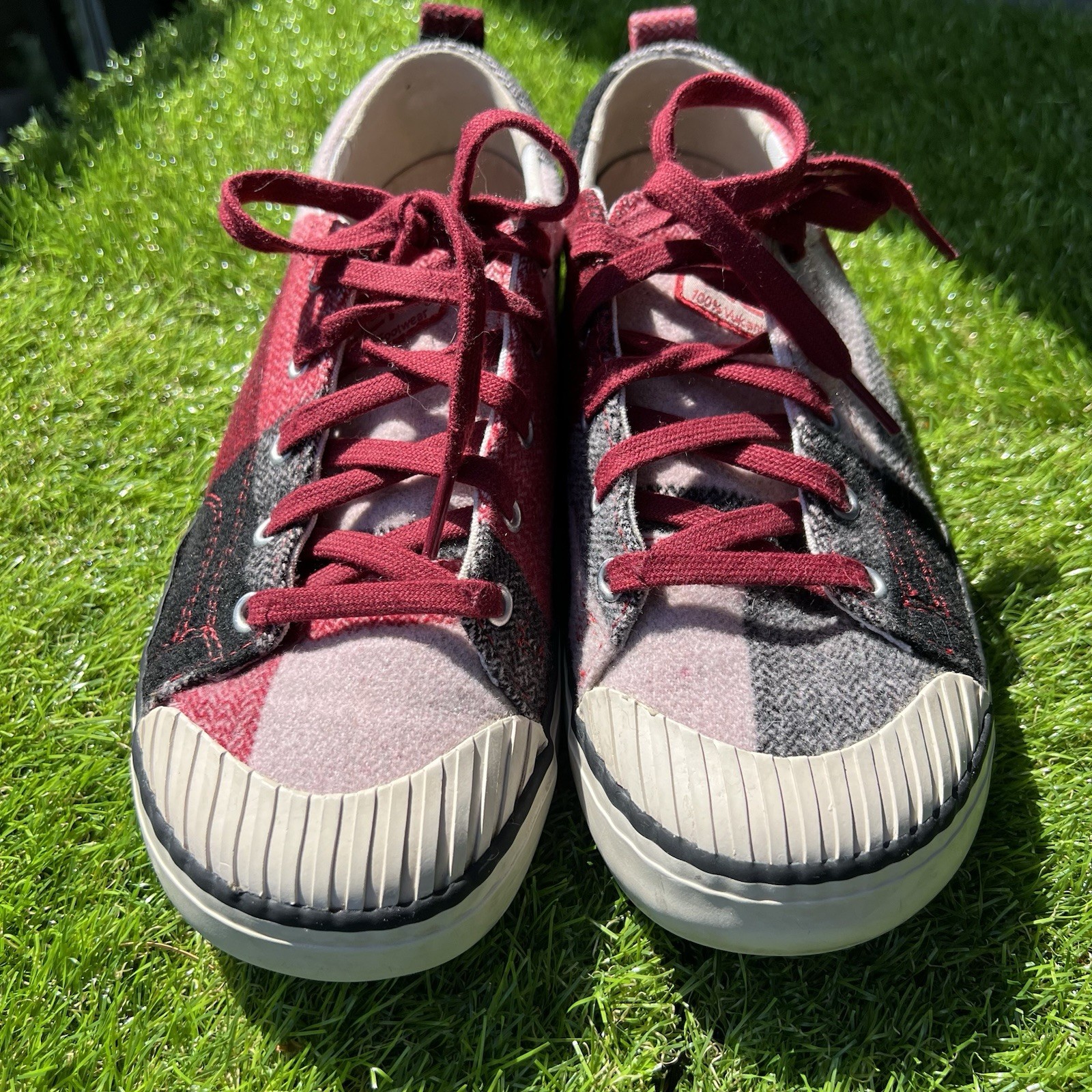 Keen Elsa Sneakers Donna Taglia 8 5 Rosso Grigio Bufalo Plaid Scarpe stringate 1017968