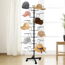 tonchean Free Standing Hat Rack Stand, 7-Tier Rotating Standing Hat Rak Tree ...