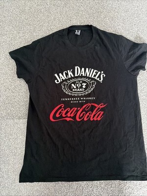 Jack Daniels Coca Cola Tennessee Whiskey T-Shirt (Damen Large / Herren Medium)