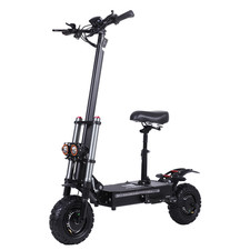 Adults Electric Scooter 6000W Dual Motors 11'' Off Road Fat Tires 53Mph EScooter