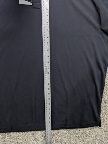 Travis Mathew Shirt Mens 2XL Oceanside Golf Polo Short Sleeve Quiet Black NWT - Picture 9 of 13