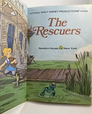 Walt Disney's The Rescuers Book Club 1977 Hardback Random House