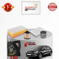 Set Service 4 Filter Und ÖL Citroen DS4 2.0 Bluehdi 110KW 150CV Von 2015->