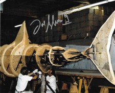 * JOE ALVES * signed 8x10 photo * JAWS SHARK DESIGNER * PROOF * COA * 6