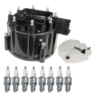 Distributor Rotor Cap & Rapidfire Spark Plugs Kit ACDelco for Cadillac Calais V8