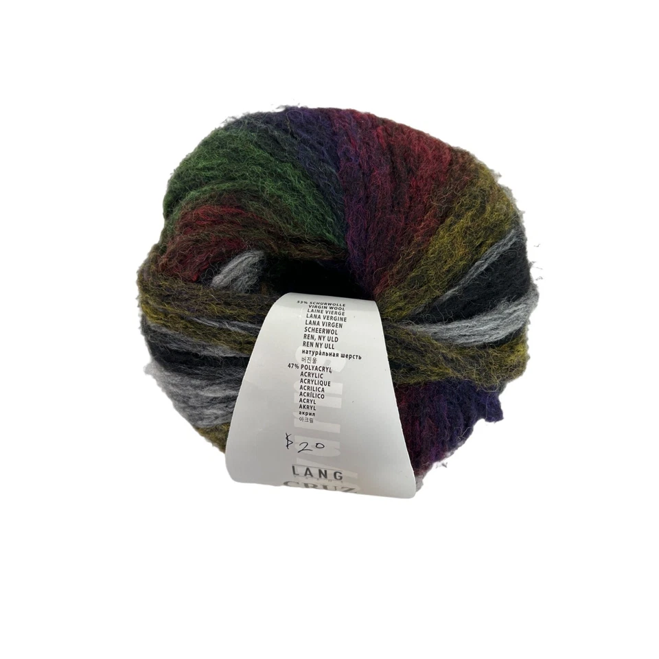 Lang Cruz Yarn Wool Acrylic Blend Bulky Yarn 100 g France AT696 - Image 2 of 4