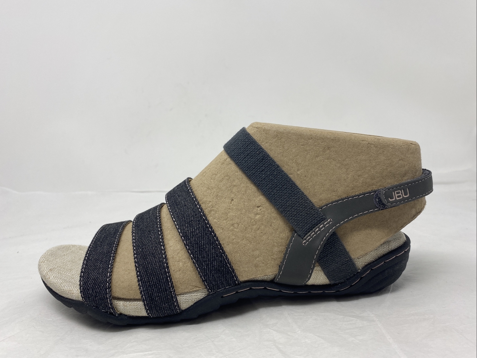 Женские босоножки на плоской подошве Pippa от JBU Черный древесный уголь средний размер 11 США 3490₽