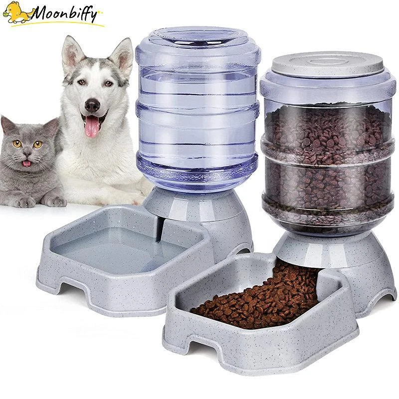 Automatic Feeder Pet Dog Cat Drinking Bowls Large Capacity Water